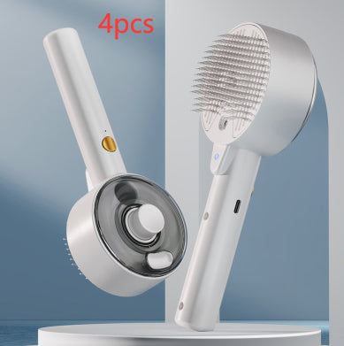 Self Cleaning Steam Grooming Hair Removal Pet Brush