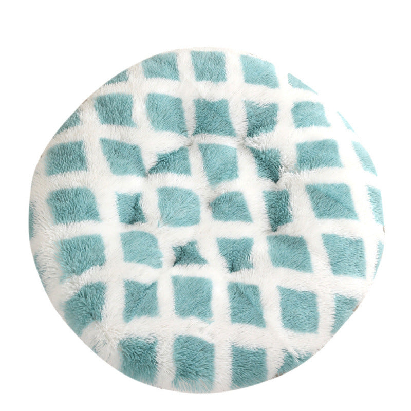 Pet Round Plush Warm Sleep Mat Bed House Cushion