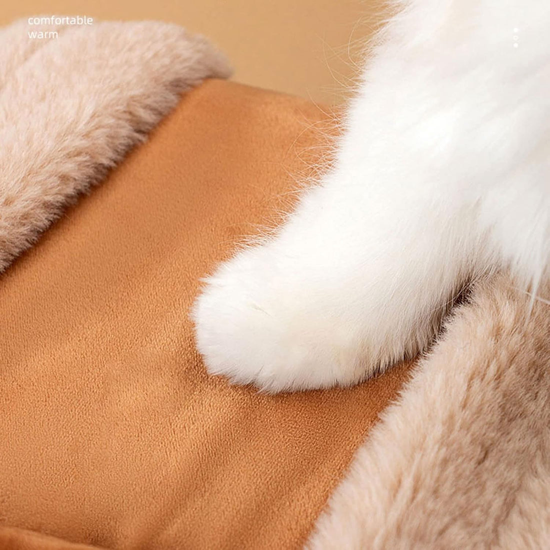 Plush Winter Pet Carrier Backpack Travel Bag With Hand Warmers