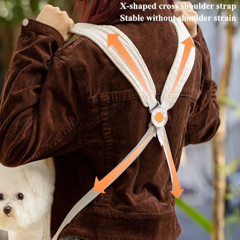 Pet Breathable Outdoor Chest Backpack Carrier Travel Bag