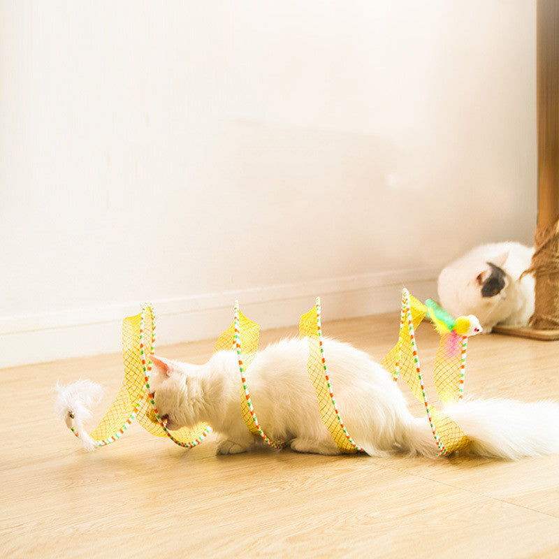 Foldable Pet Tunnel Toy For Play And Storage
