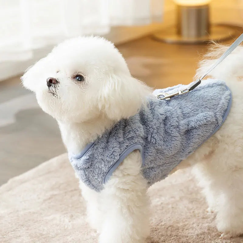 Pet Winter Warm Solid Color Down Jacket Vest Clothing