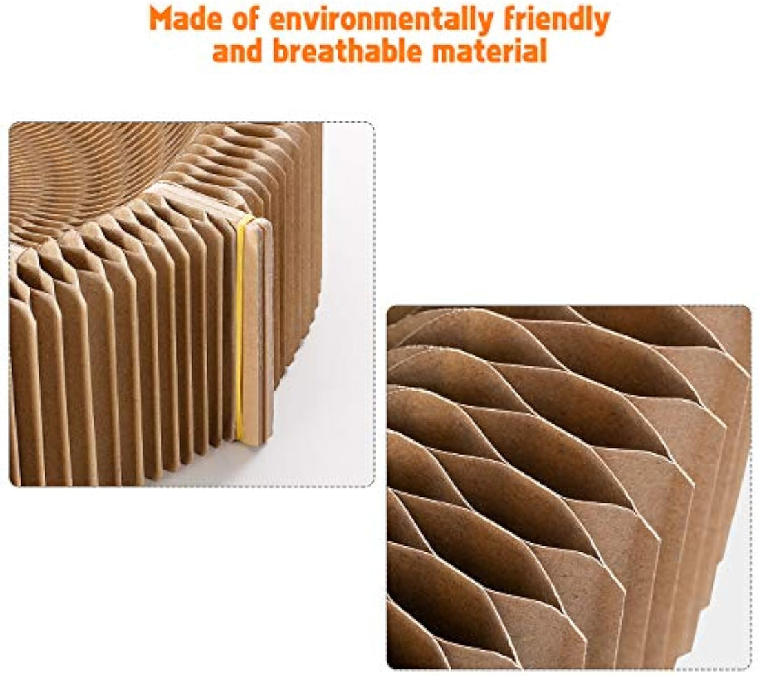 Collapsible Cardboard Pet Scratcher Lounge Bed For Indoor Use