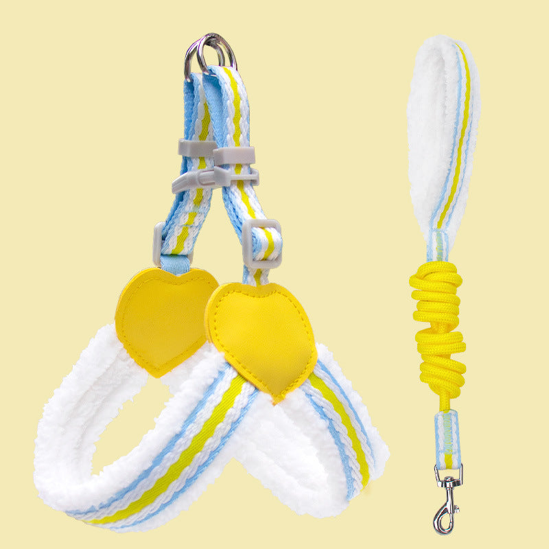 Breathable Chest Vest Adjustable Pet Walking Leash Harness
