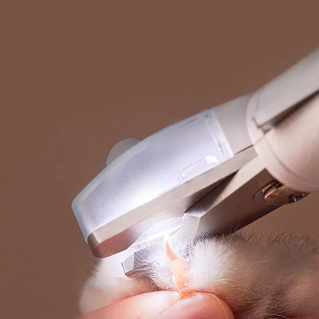 LED Light Pet Nail Clipper Scissors For Safe Grooming