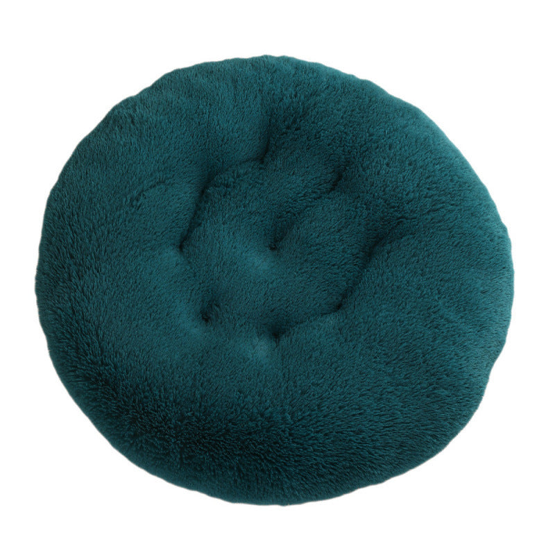 Pet Round Plush Warm Sleep Mat Bed House Cushion