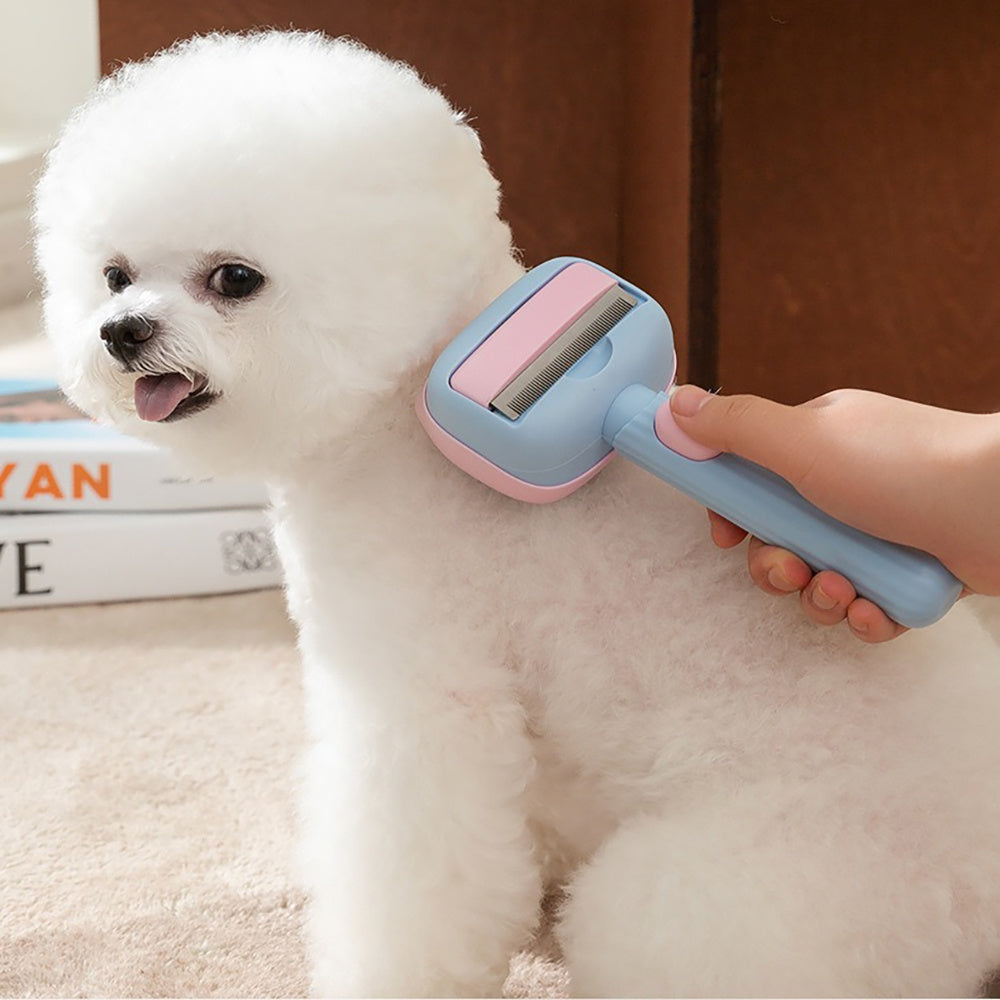 Pet Grooming Deshedding Brush For Hair Removal And Detangling