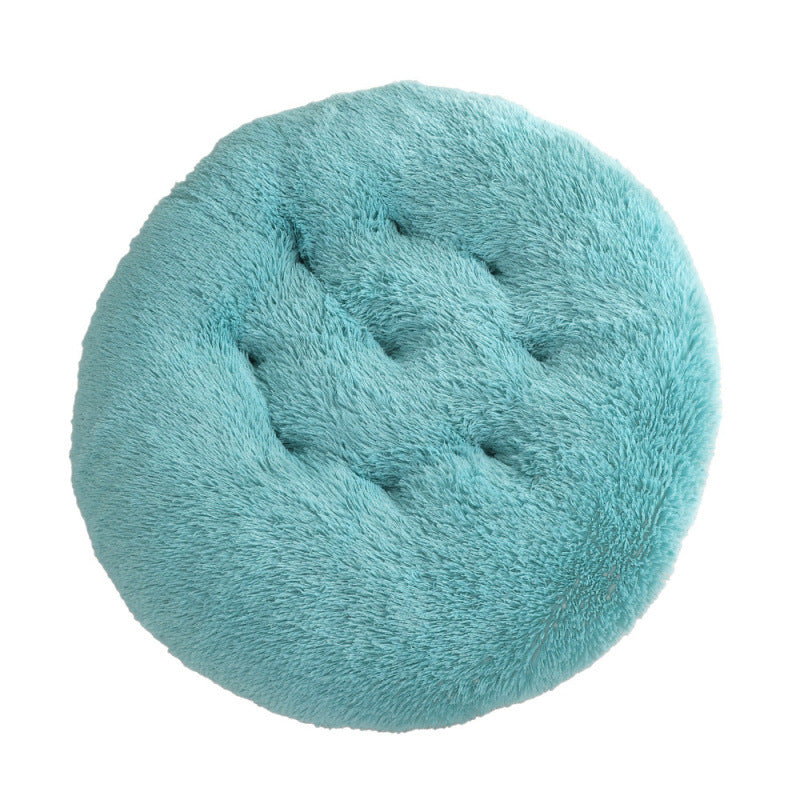 Pet Round Plush Warm Sleep Mat Bed House Cushion
