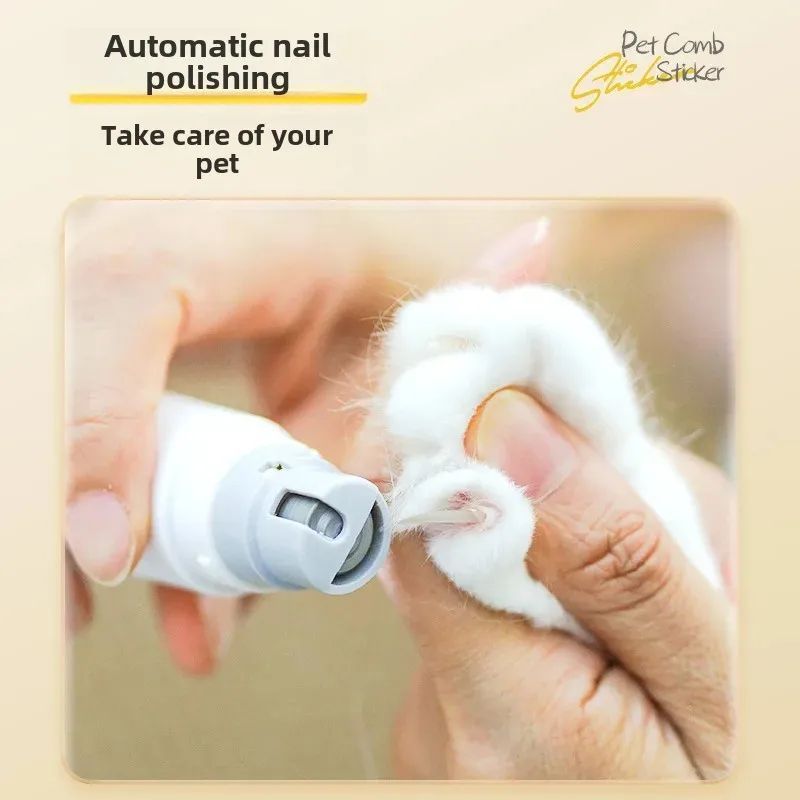 Rechargeable 2 In 1 Pet Nail Trimmer And Grooming Brush