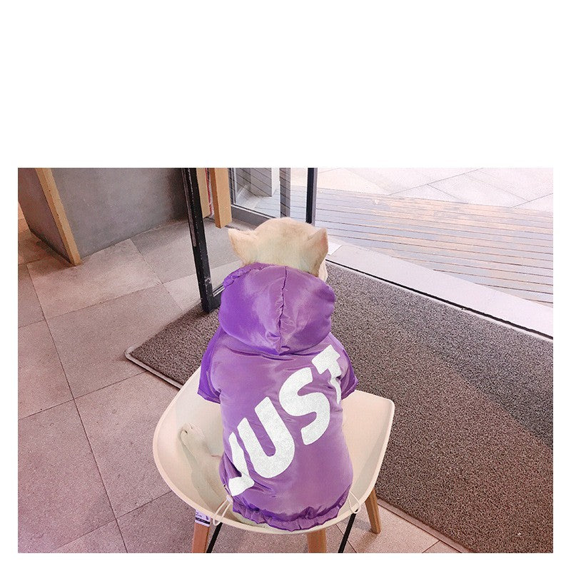 Warm Cotton Padded Pet Winter Jacket For Cold Weather