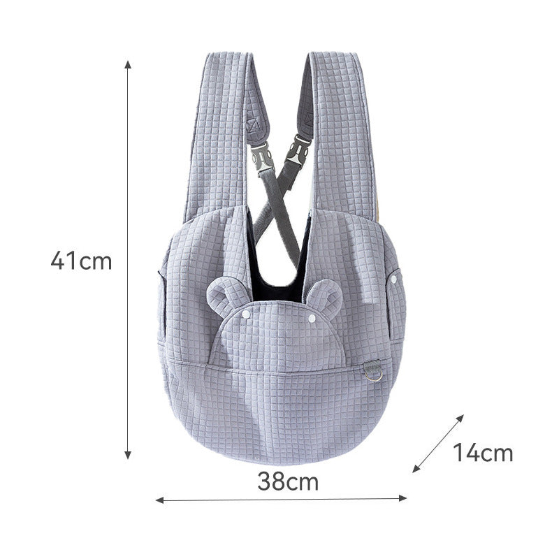 Pet Breathable Outdoor Chest Backpack Carrier Travel Bag