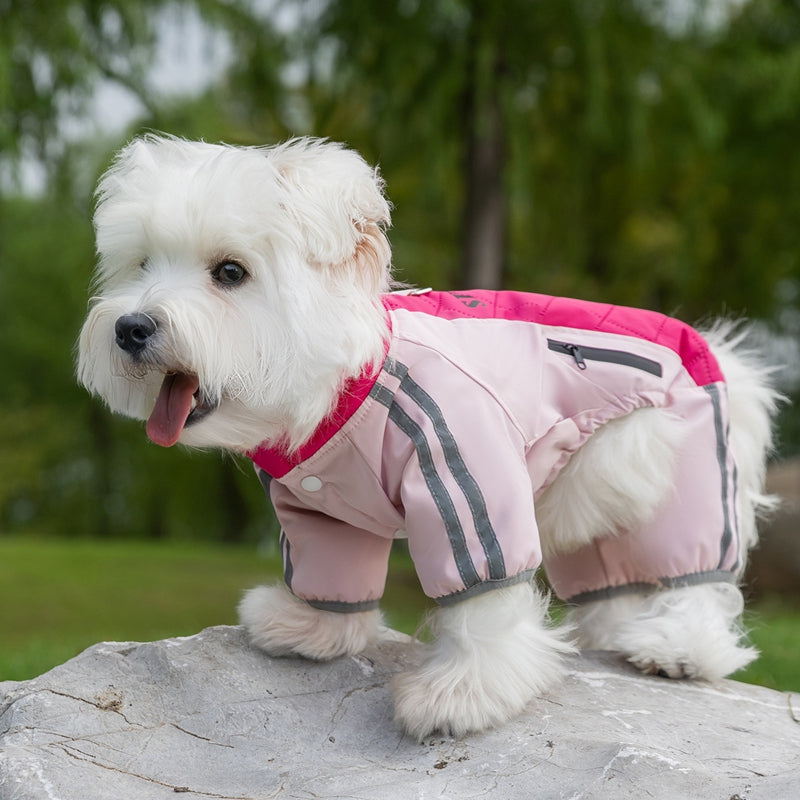 Fleece Lined Pet Winter Cotton Jacket For Small Medium Pets