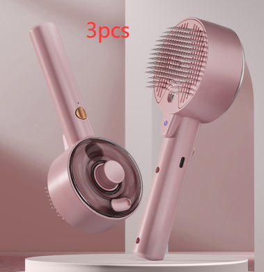 Self Cleaning Steam Grooming Hair Removal Pet Brush
