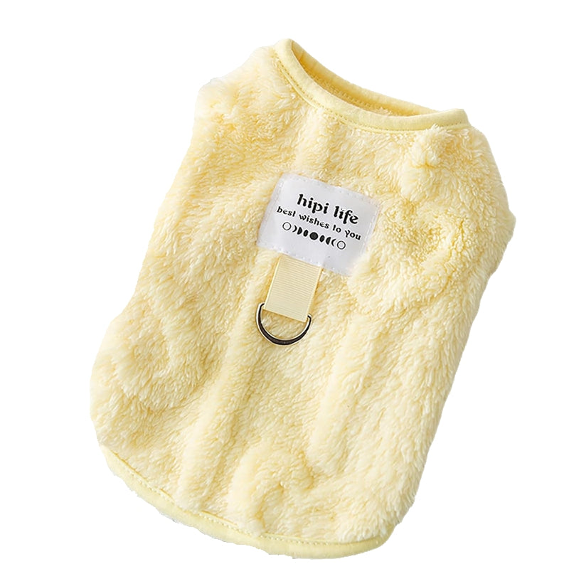 Pet Winter Warm Solid Color Down Jacket Vest Clothing