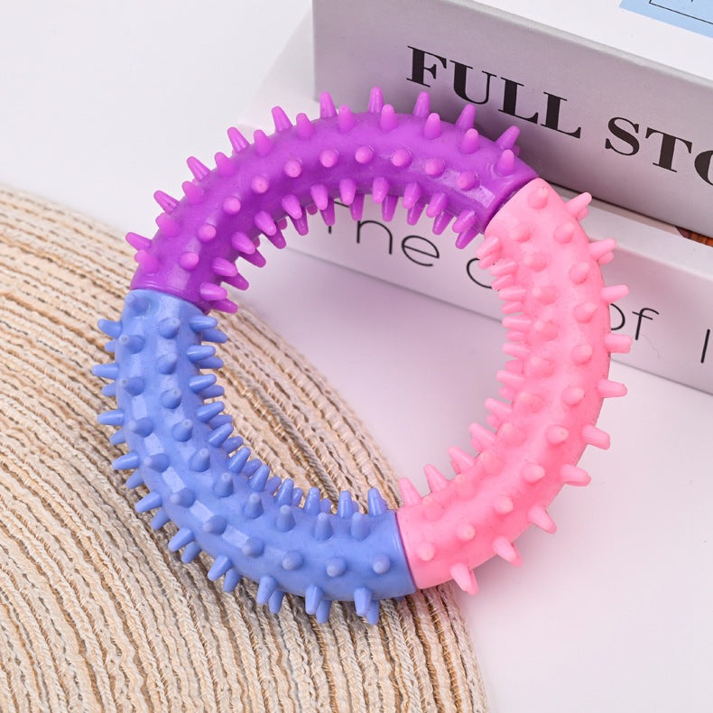 Rubber Pet Chew Ring Teething Toy For All Sizes