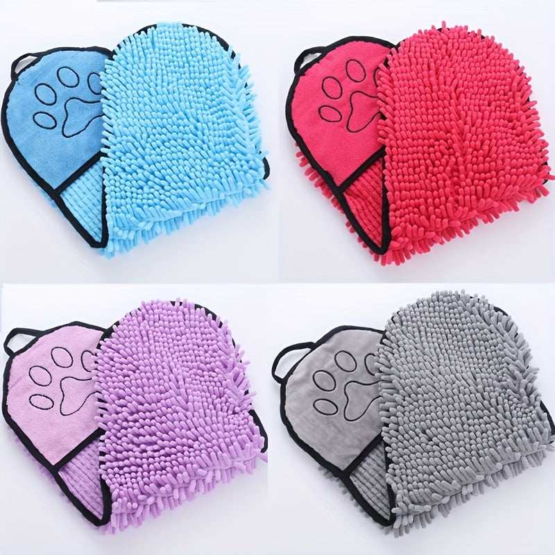Pet Super Absorbent Microfiber Quick Dry Bath Towel With Hand Pockets