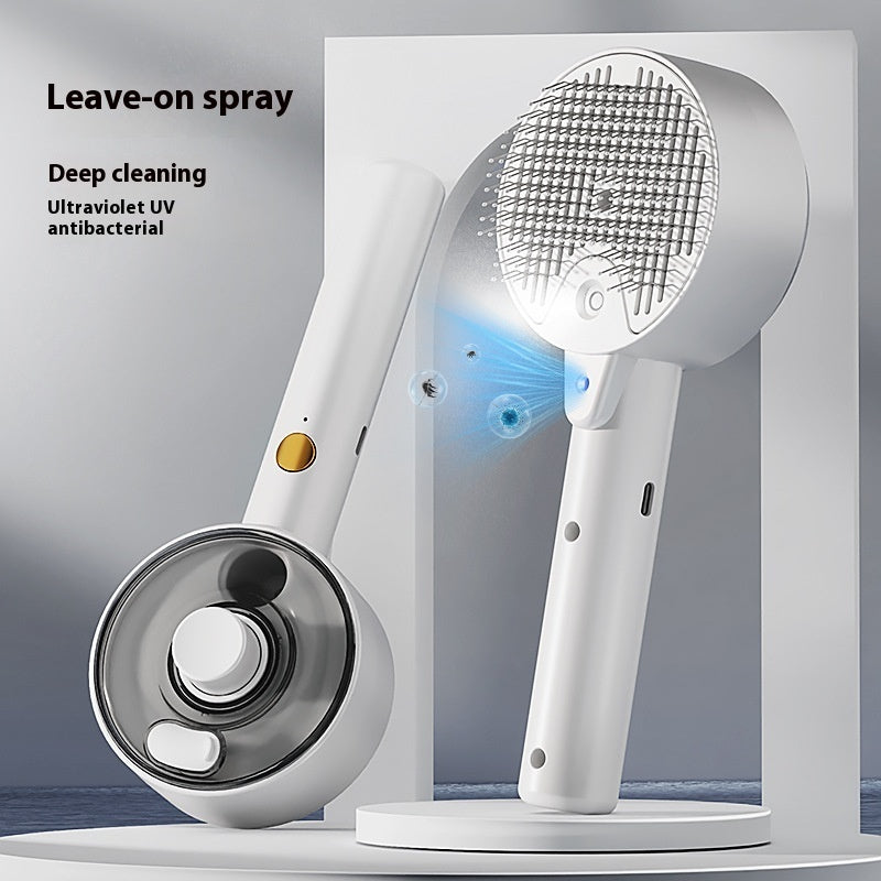 Self Cleaning Steam Grooming Hair Removal Pet Brush