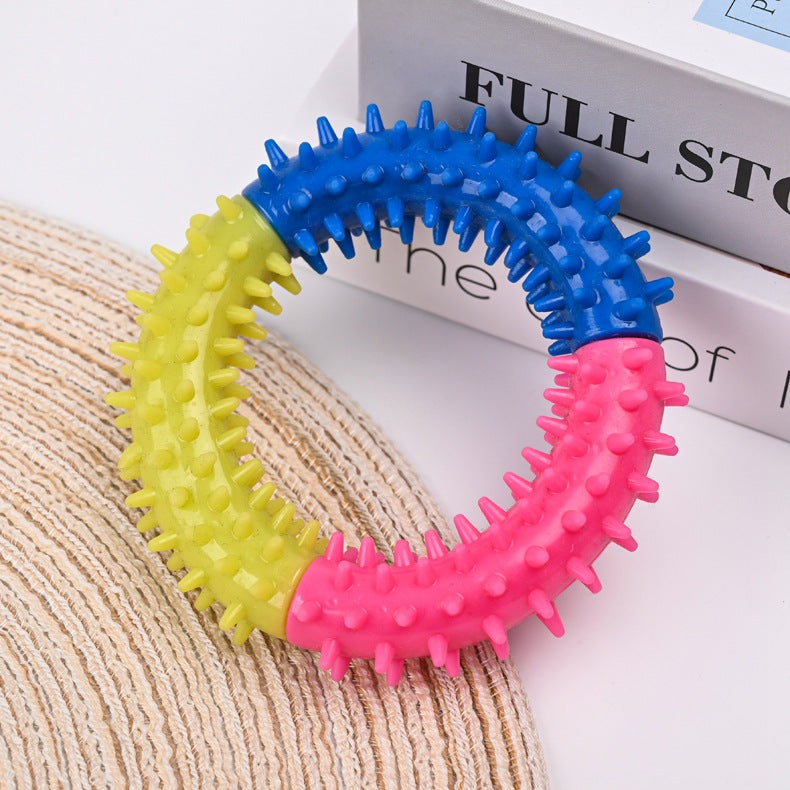 Rubber Pet Chew Ring Teething Toy For All Sizes
