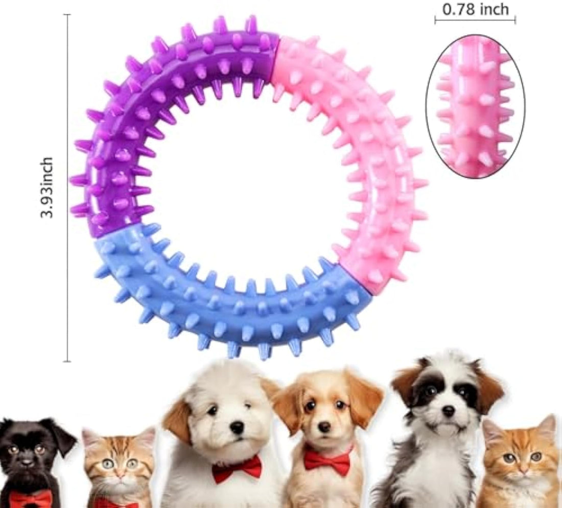 Rubber Pet Chew Ring Teething Toy For All Sizes