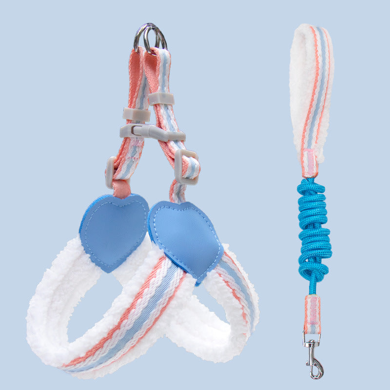 Breathable Chest Vest Adjustable Pet Walking Leash Harness