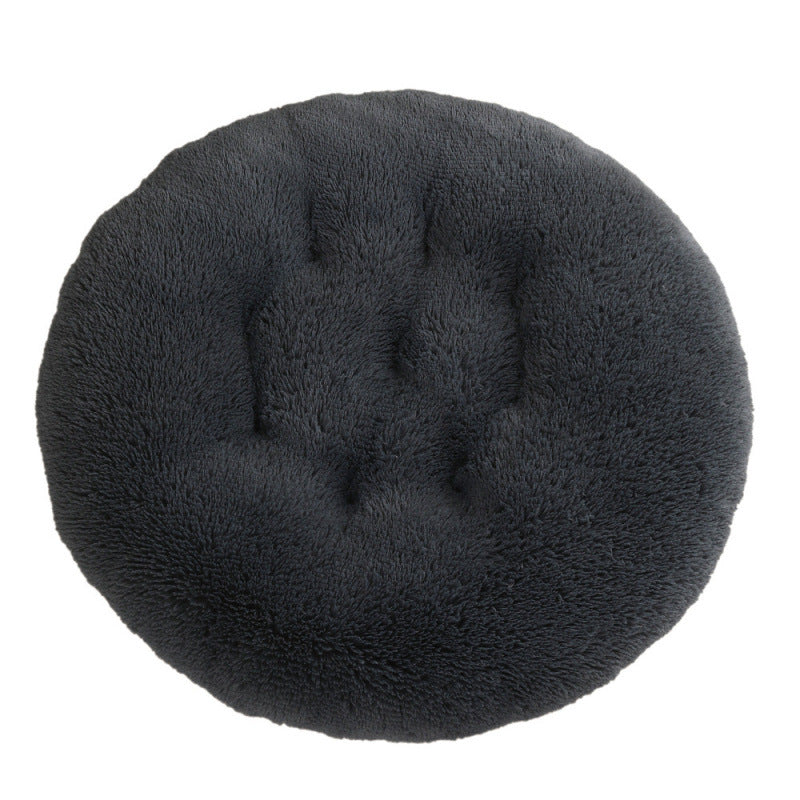 Pet Round Plush Warm Sleep Mat Bed House Cushion