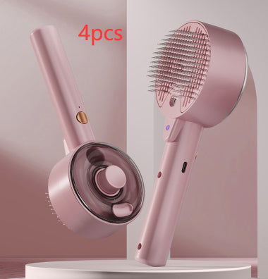 Self Cleaning Steam Grooming Hair Removal Pet Brush