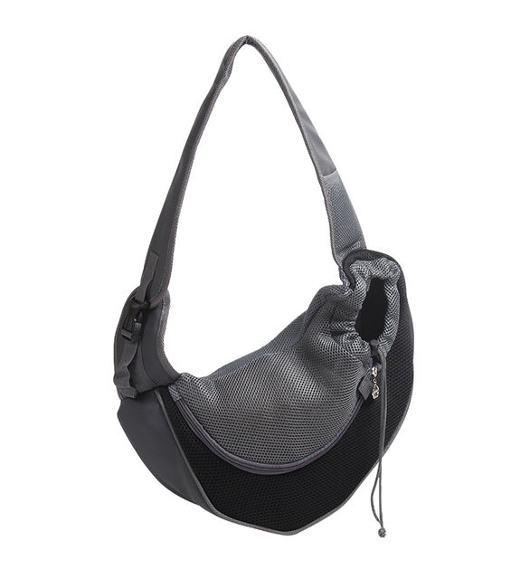 Mesh Oxford Pet Carrier Sling Bag For Outdoor Travel