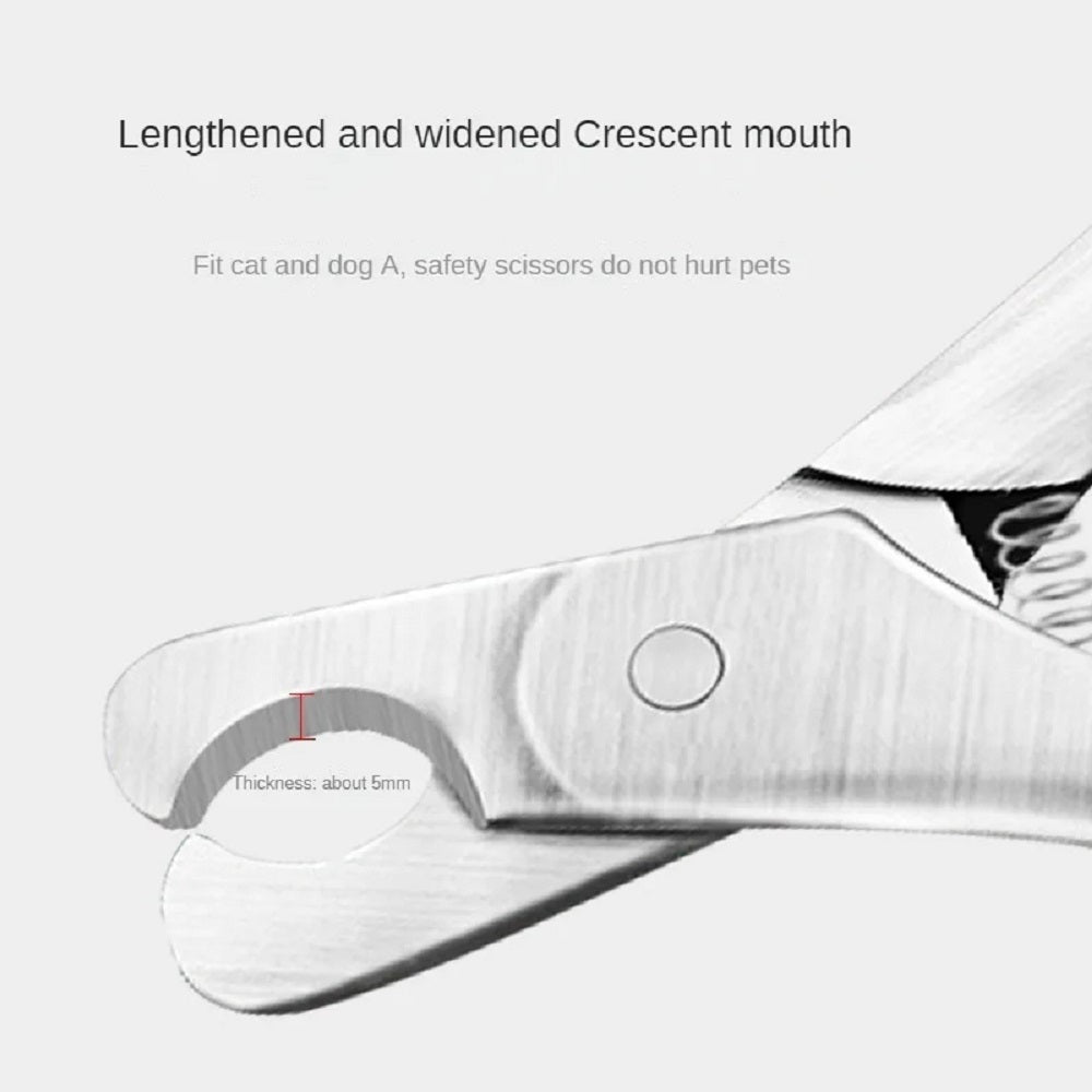 Professional Stainless Steel Pet Nail Clipper Safety Grooming Trimmer