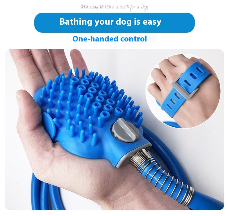 Pet Silicone Bathing Gloves Massage Shower Brush Tool