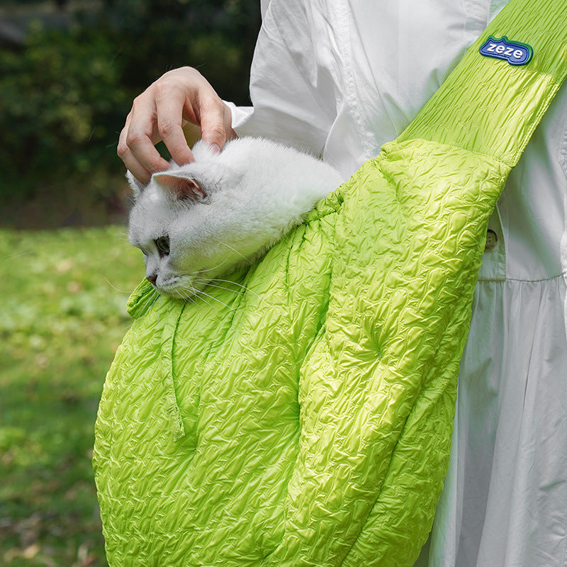 Pet Portable Shoulder Diagonal Carrier Bag Warm Travel Sling