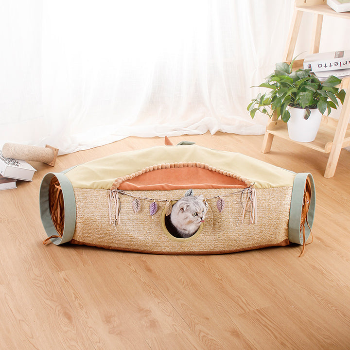 Interactive Pet Tunnel Roll And Climbing Toy