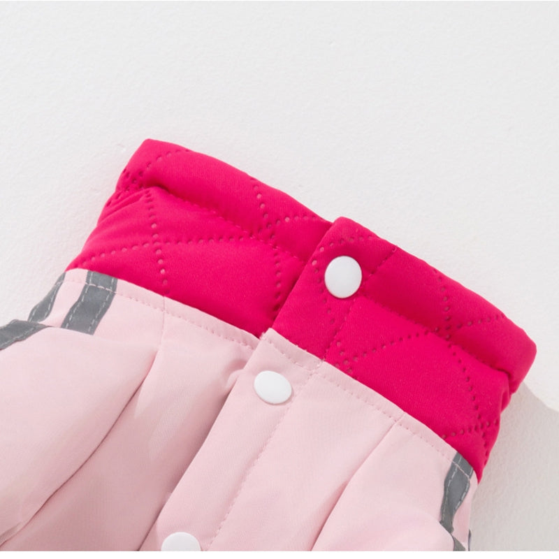 Fleece Lined Pet Winter Cotton Jacket For Small Medium Pets