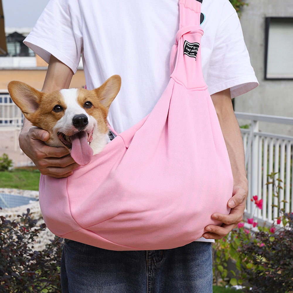 Pet Portable Cotton Travel Carrier Shoulder Crossbody Bag Tote