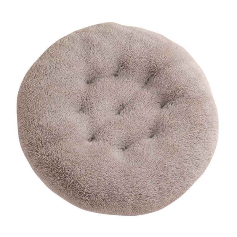 Pet Round Plush Warm Sleep Mat Bed House Cushion