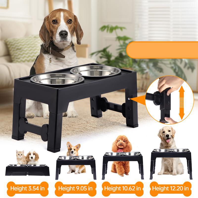Elevated Anti Tumble Neck Support Feeding Bowl Pet Dish
