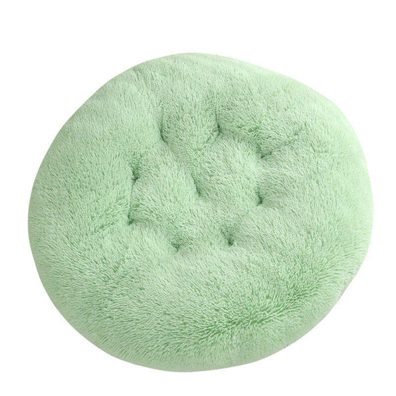 Pet Round Plush Warm Sleep Mat Bed House Cushion