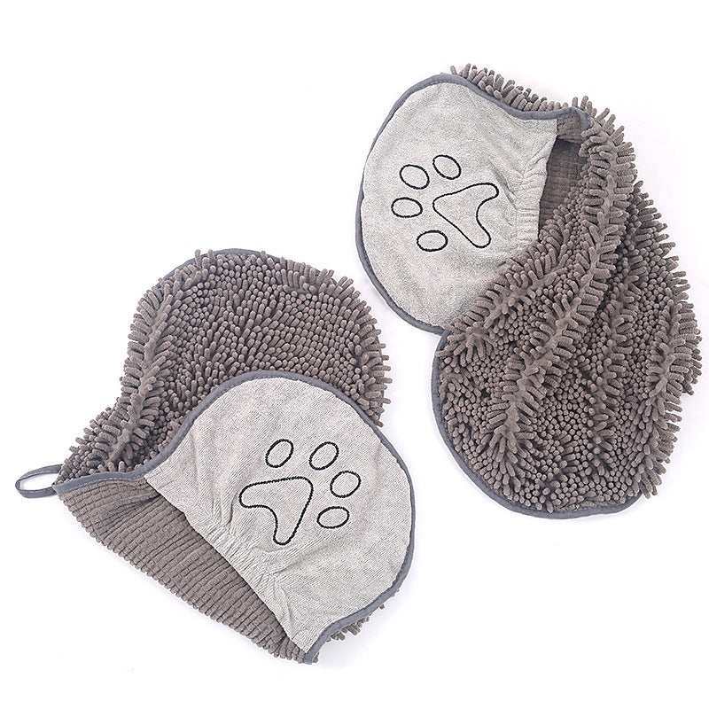 Pet Chenille Absorbent Bath Towel