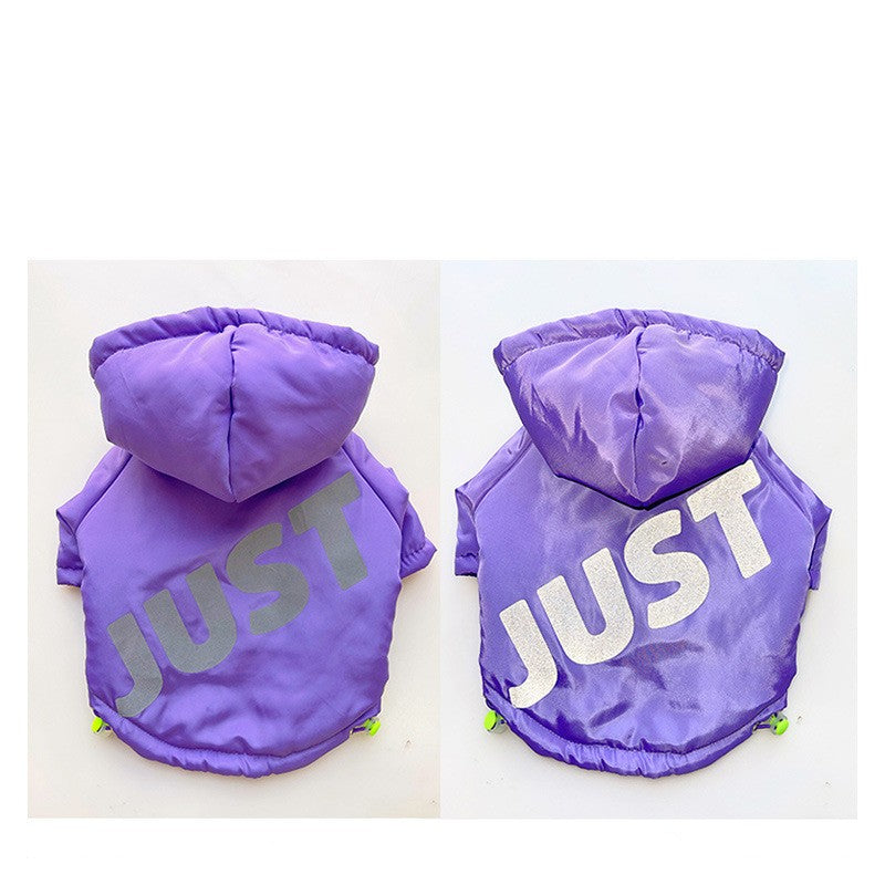 Warm Cotton Padded Pet Winter Jacket For Cold Weather