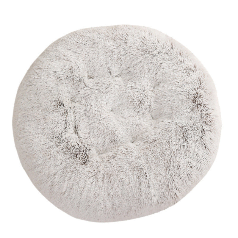 Pet Round Plush Warm Sleep Mat Bed House Cushion