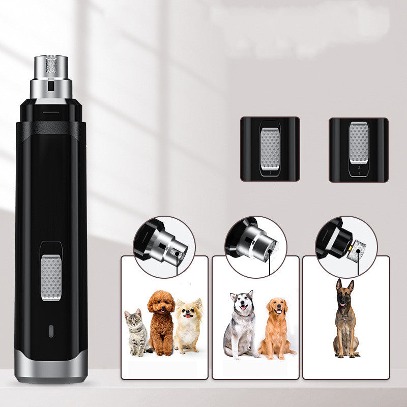 Electric USB Rechargeable Pet Nail Trimmer Grinding Device
