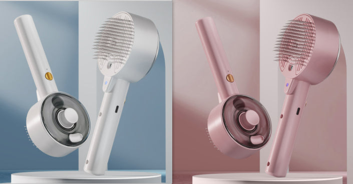 Self Cleaning Steam Grooming Hair Removal Pet Brush