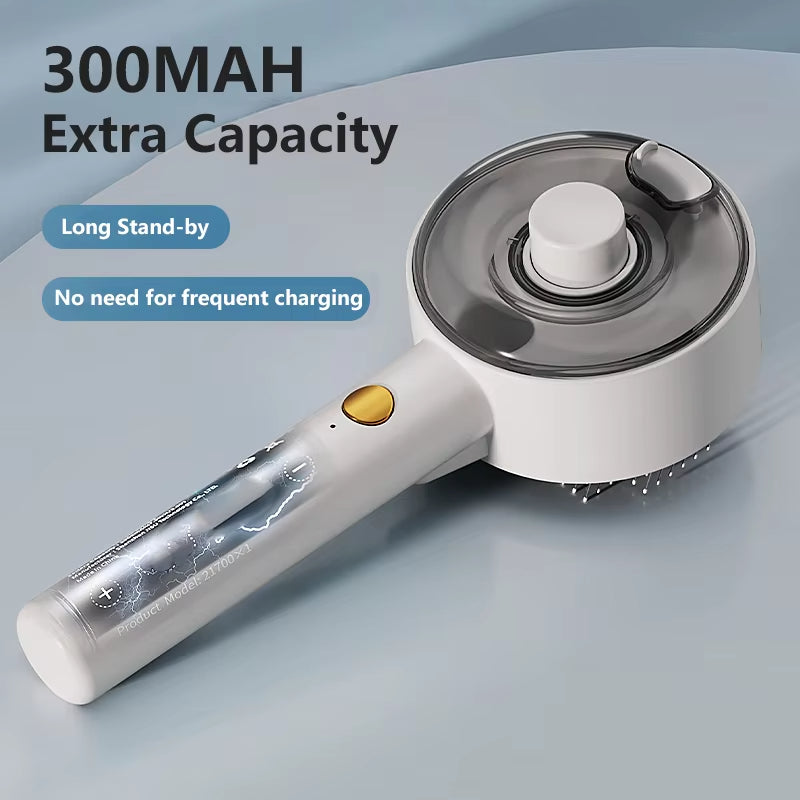 Electric Steam Spray Massage Grooming Shedding Pet Brush